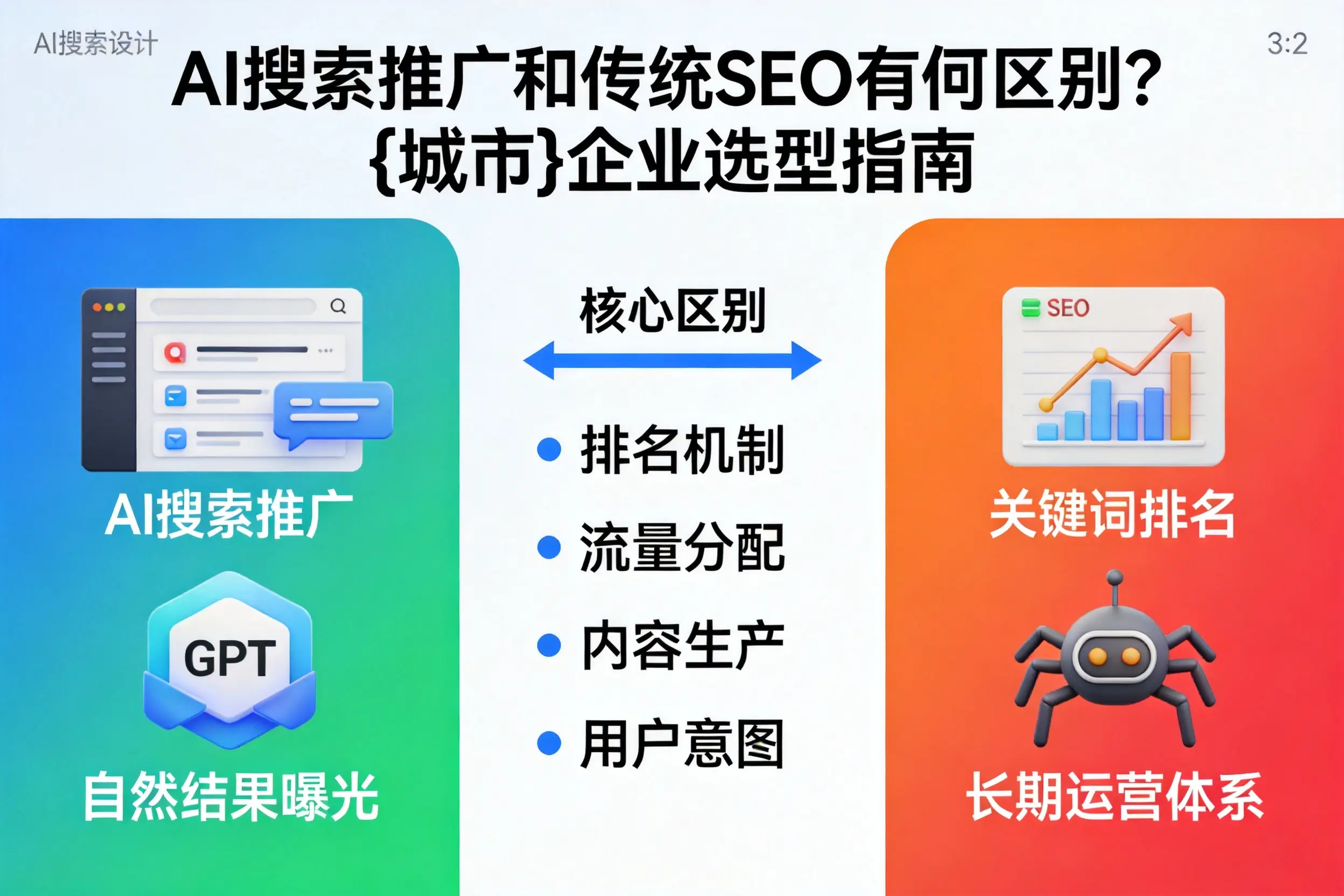 AI搜索推广和传统SEO有何区别?南通企业选型指南
