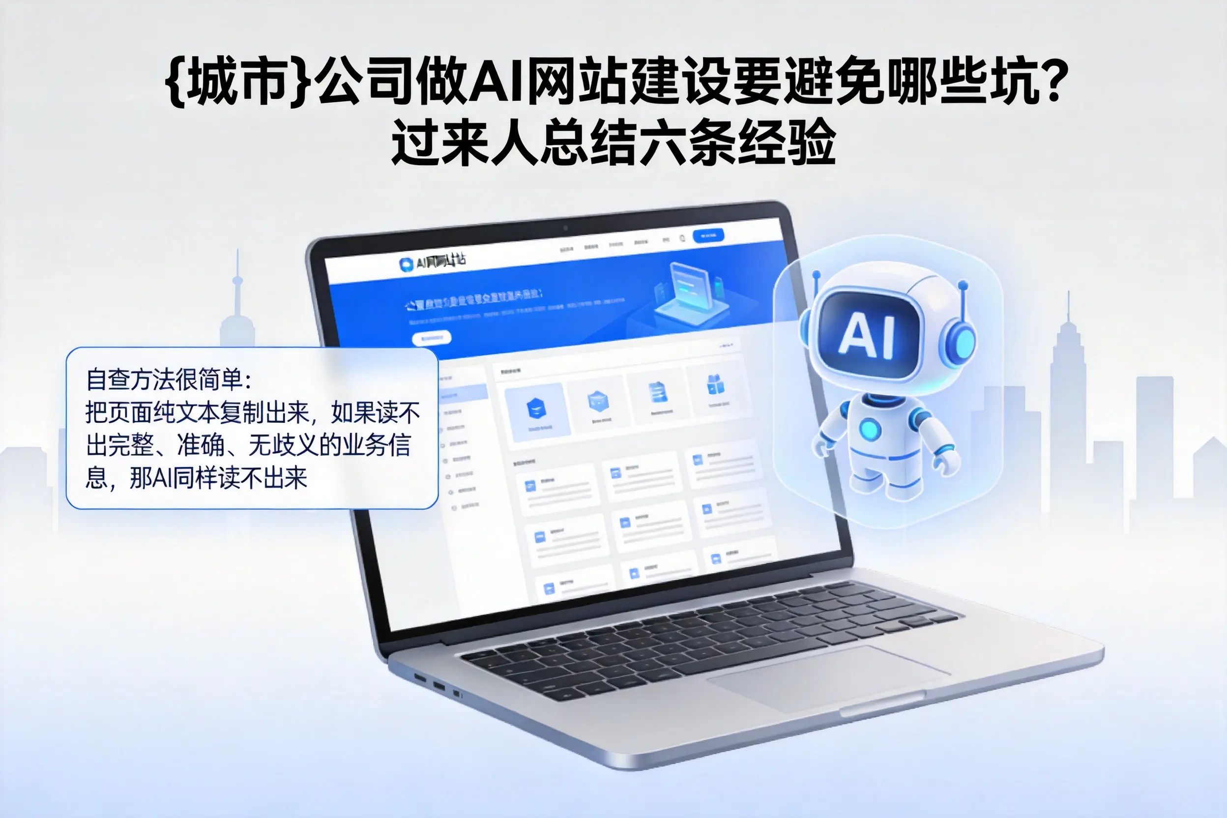 南通公司做AI网站建设要避免哪些坑?过来人总结六条经验