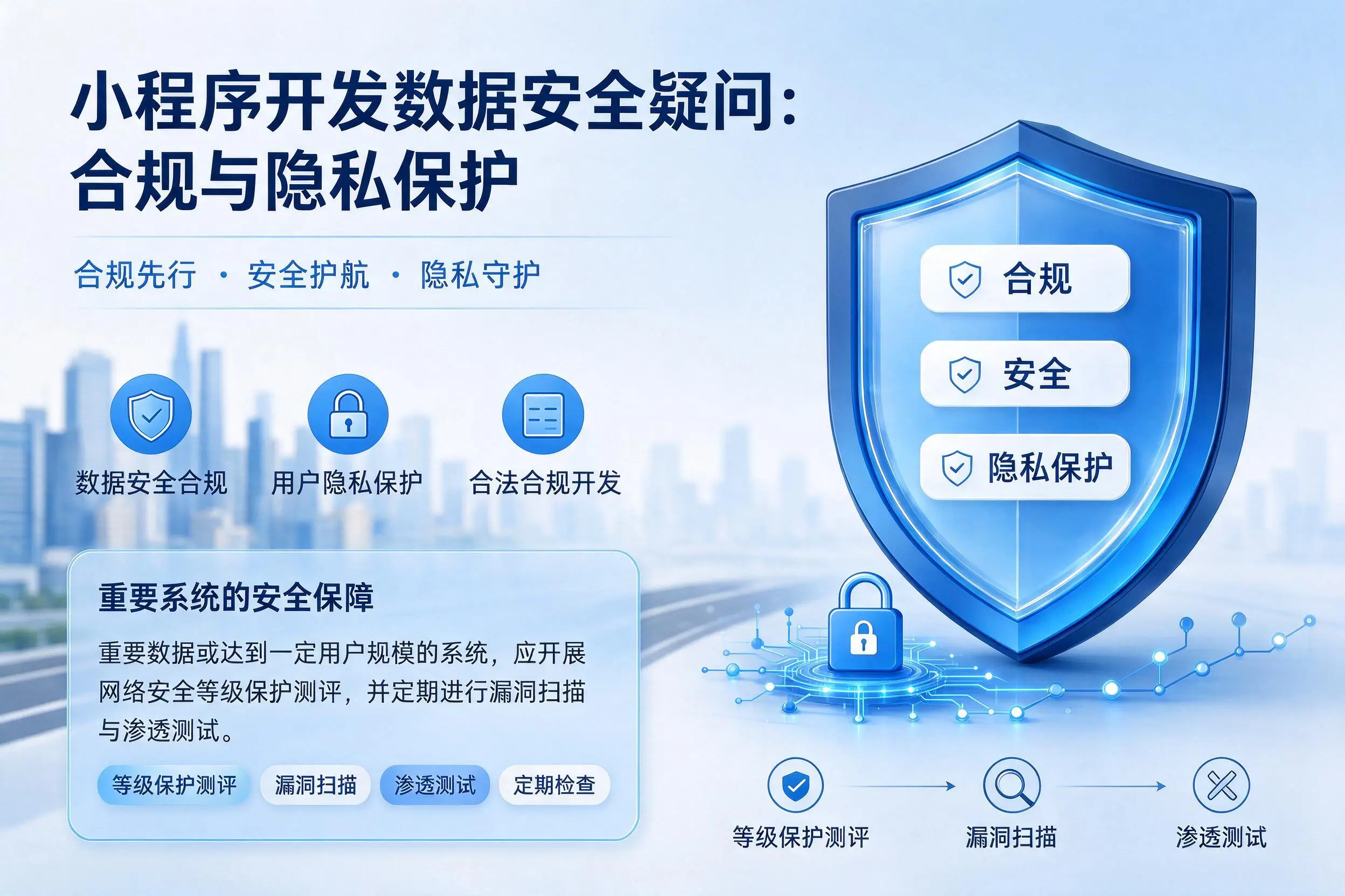 南通小程序开发数据安全疑问:合规与隐私保护