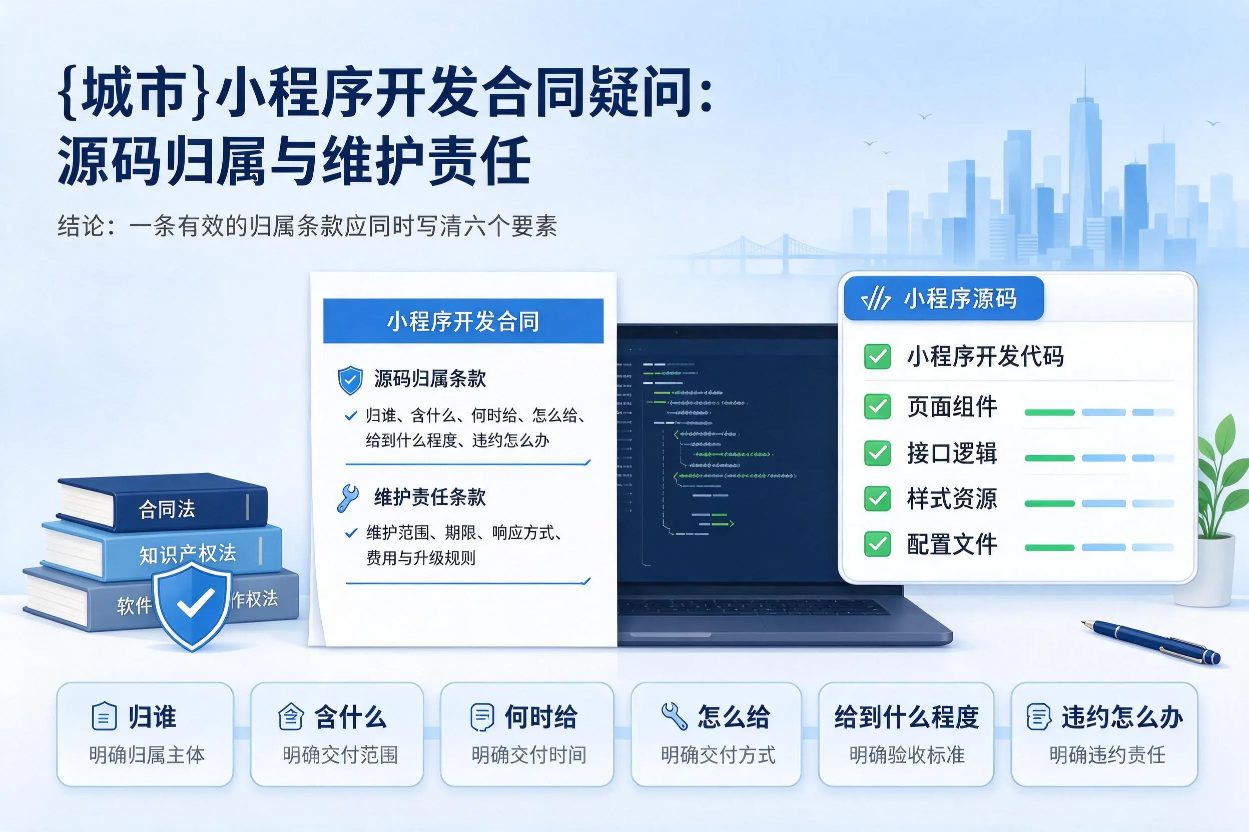 南通小程序开发合同疑问：源码归属与维护责任
