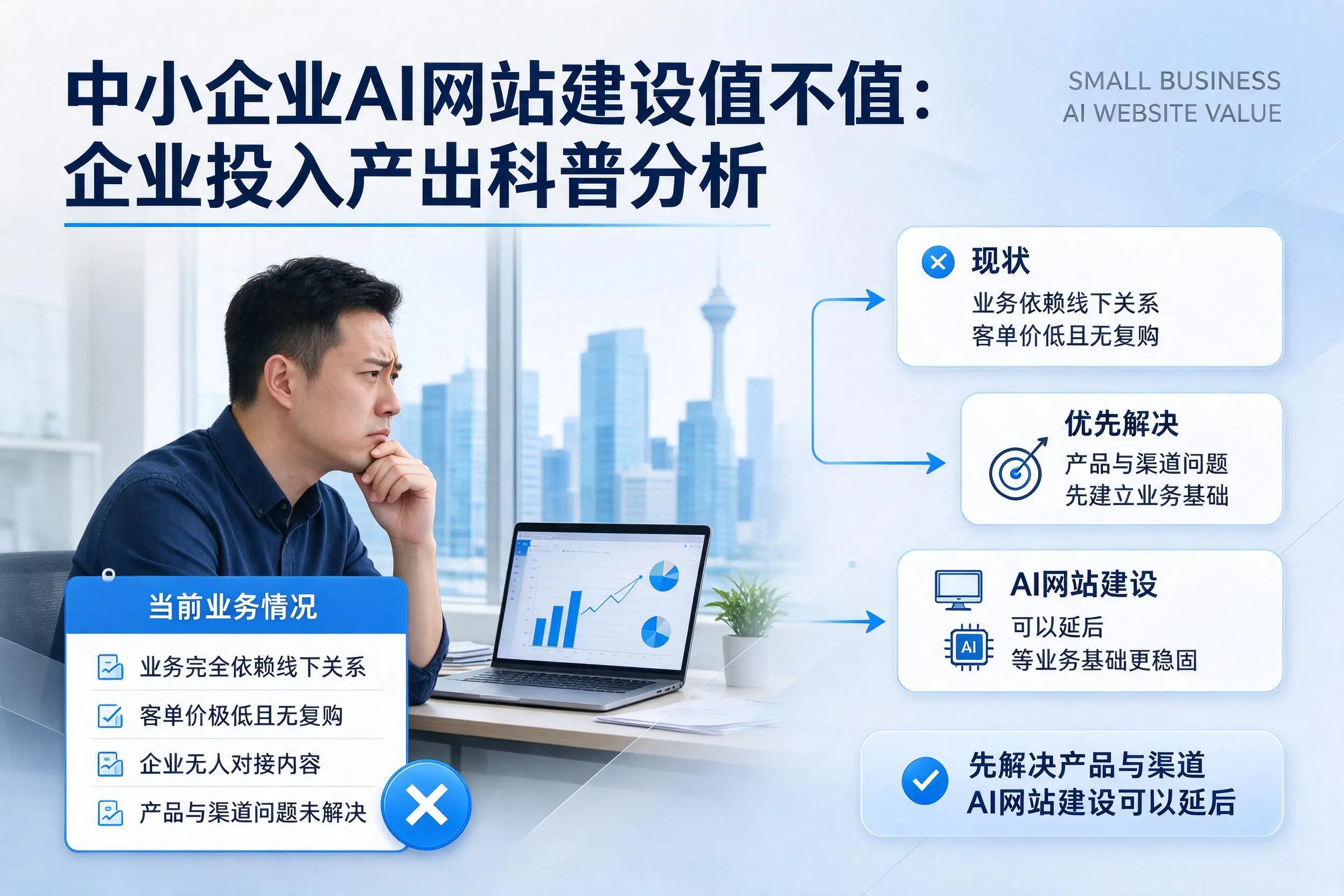 中小企业AI网站建设值不值：南通企业投入产出科普分析