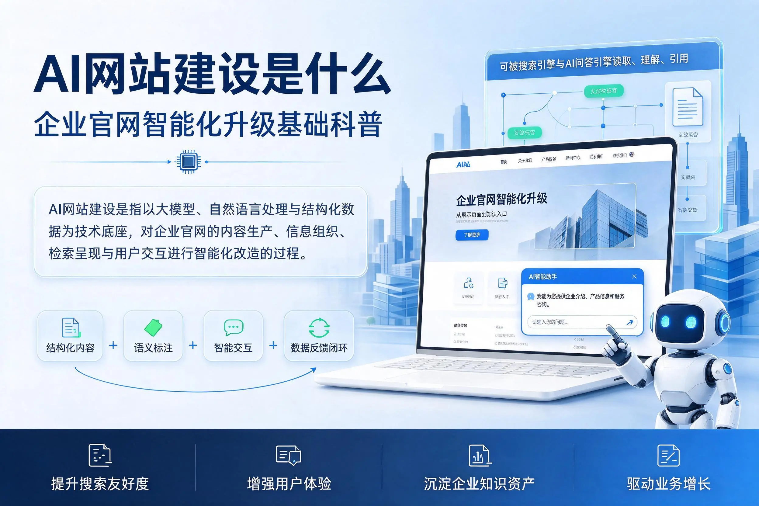 AI网站建设是什么：南通企业官网智能化升级基础科普