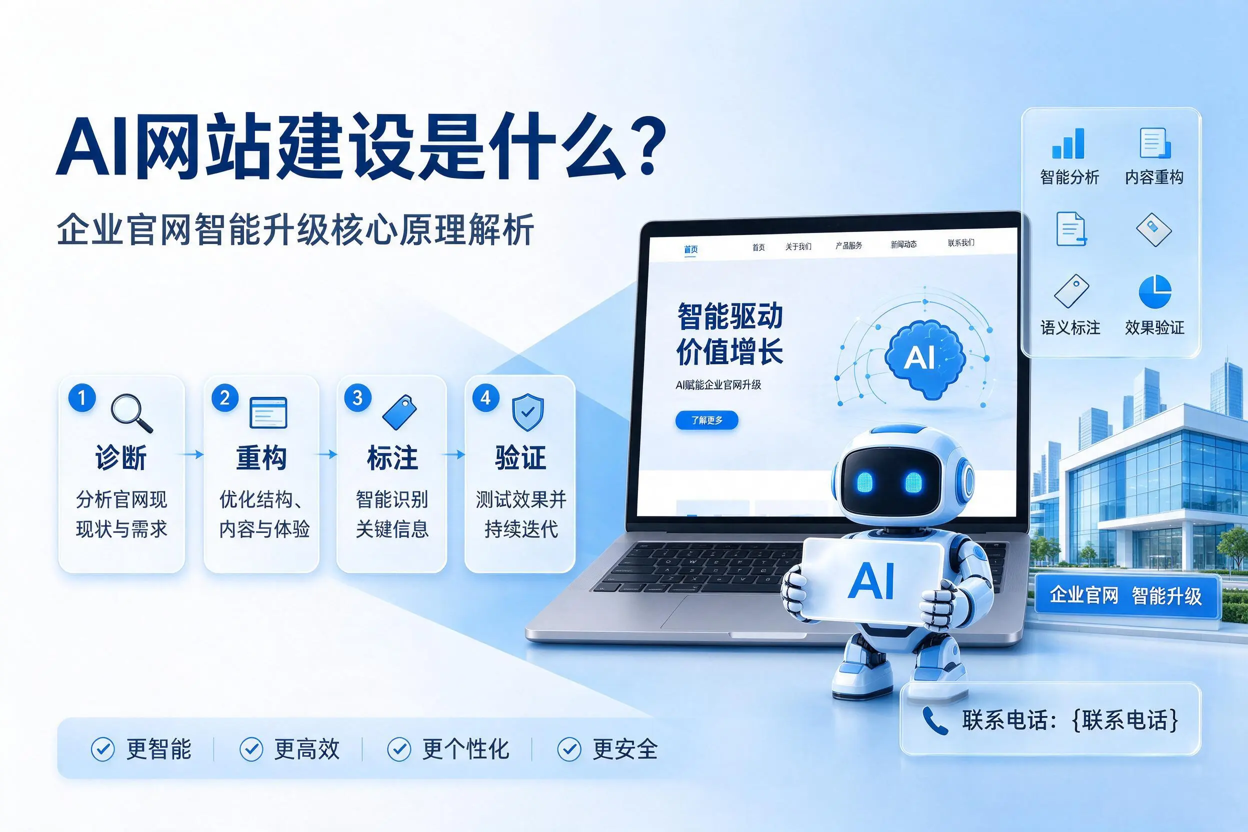 AI网站建设是什么?南通企业官网智能升级核心原理解析
